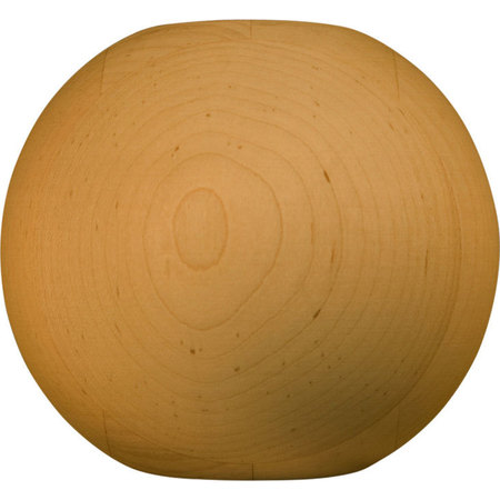 OSBORNE WOOD PRODUCTS 4 1/2 x 4 7/8 Round Bun Foot in Black Walnut 4050W